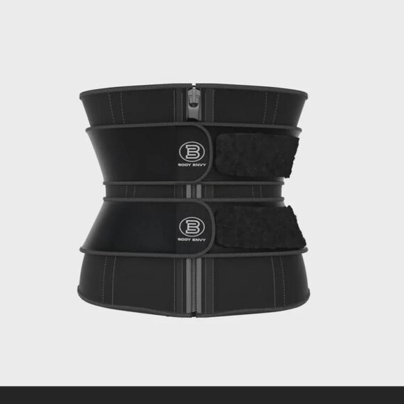 BODY ENVY 2 STRAP WAIST TRAINER BLACK NWT in packaging - Picture 4 of 12